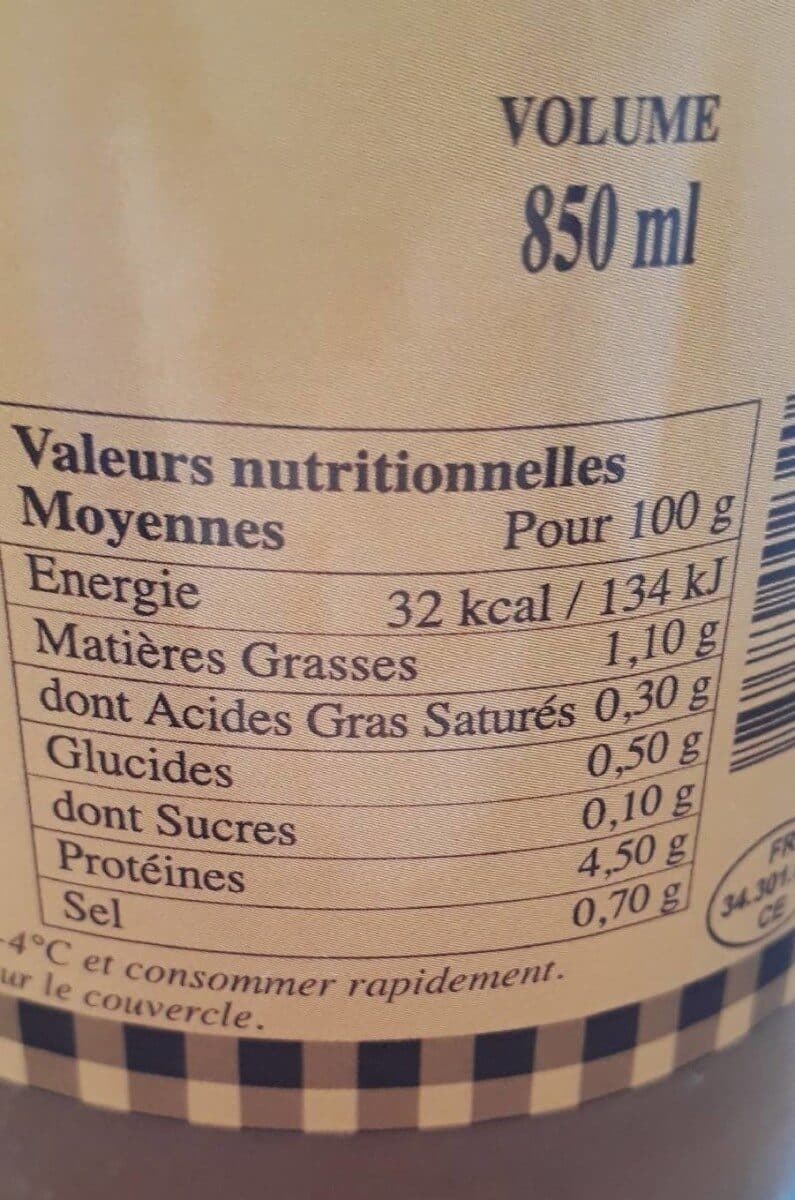 Open Food Facts Soupe De Poisson "Prête à Consommer" 85CL packshot
