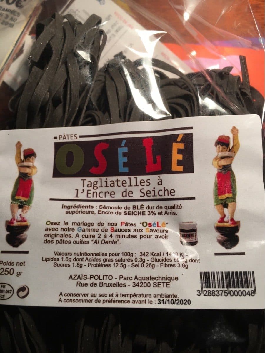 Open Food Facts Tagliatelles à l'Encre de Seiche packshot