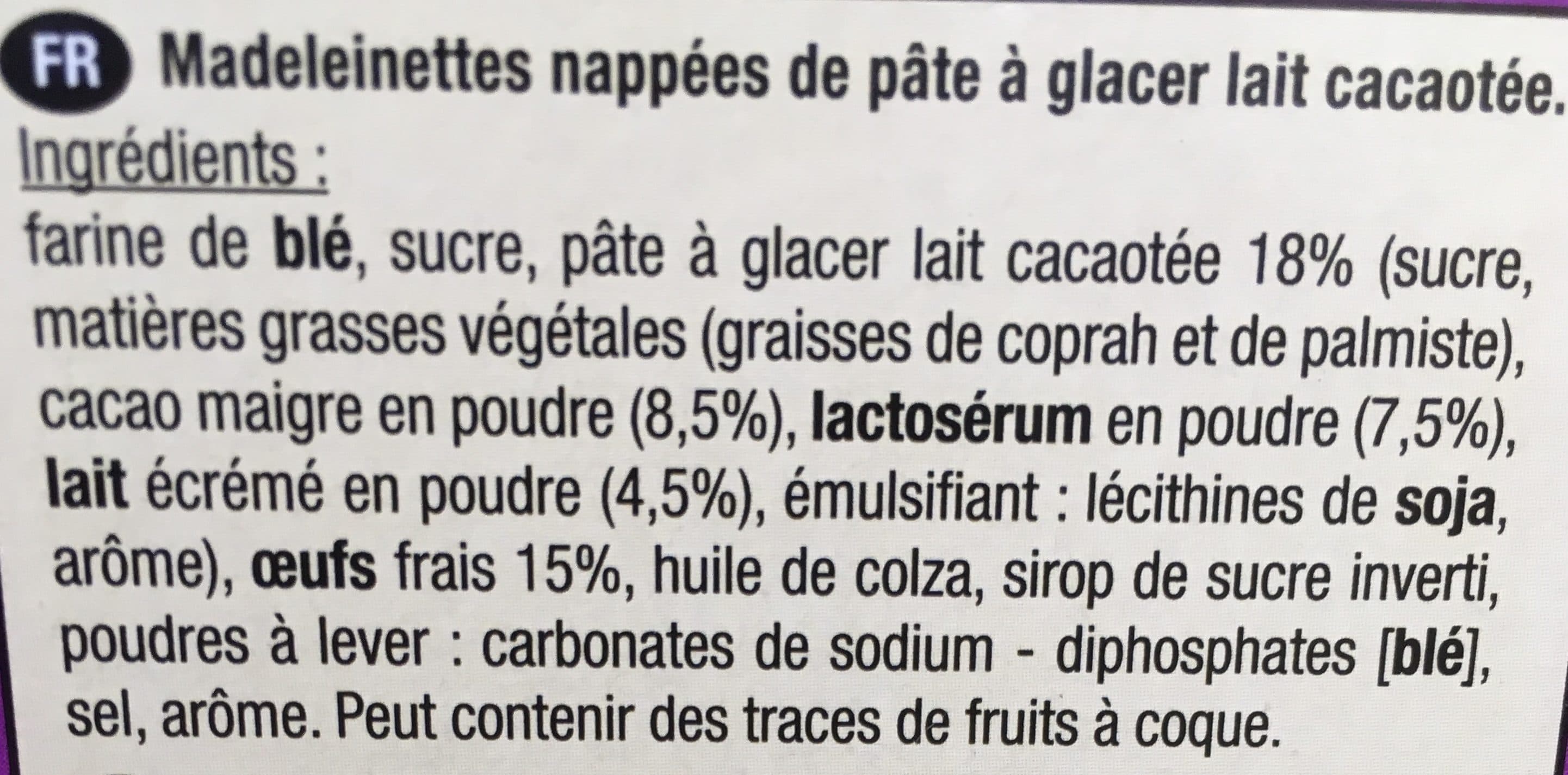 Boule D’or Madeleines Cacao packshot