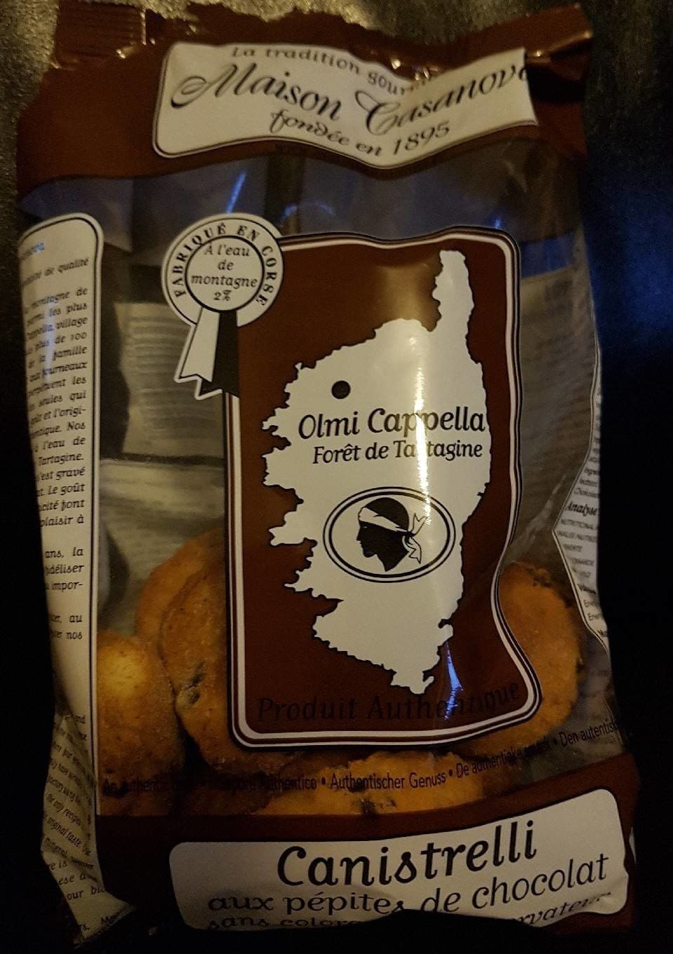 Maison Casanova Canistrelli aux pépites de chocolat packshot