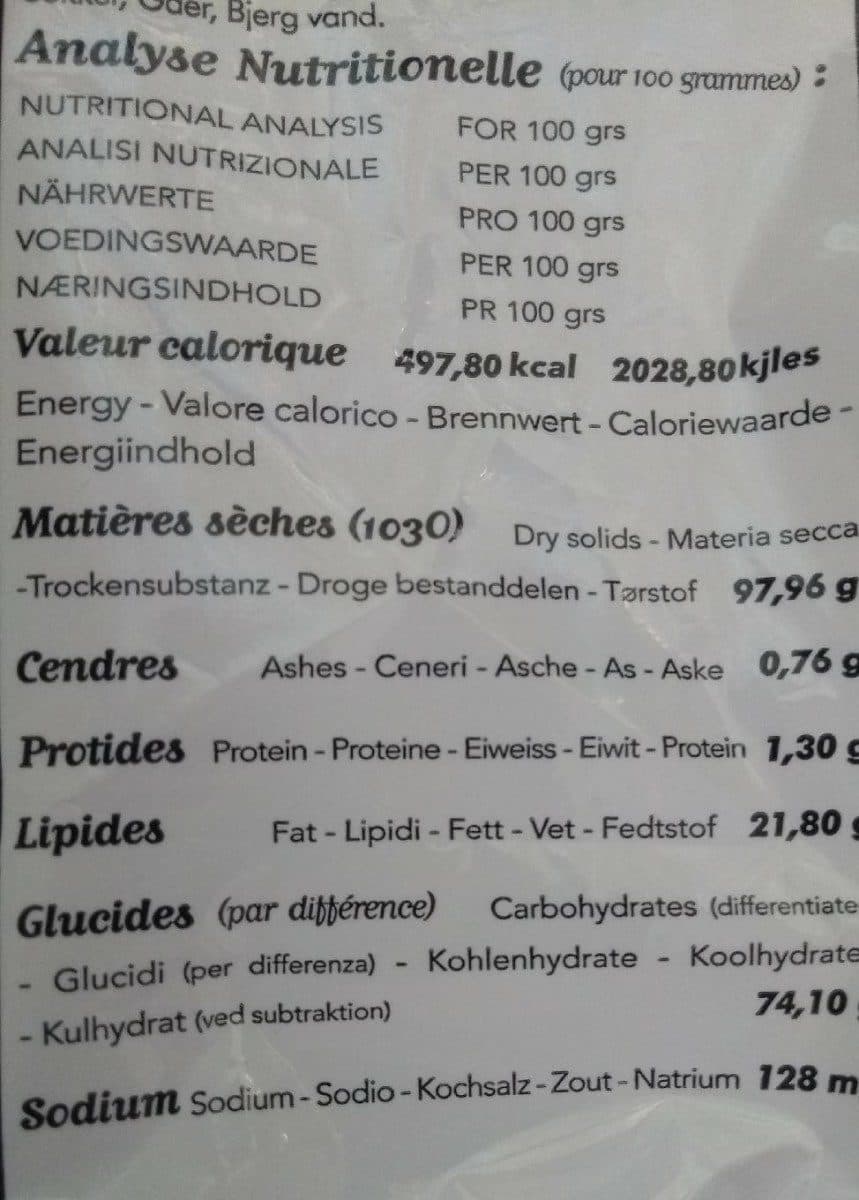 Open Food Facts Canistrelli à la farine de châtaigne packshot