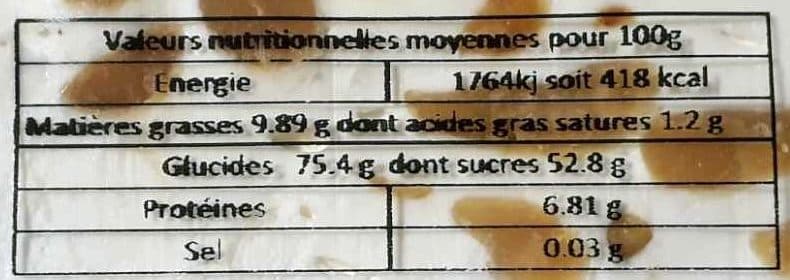 Sans marque Nougat-extra tendre aux arachides packshot