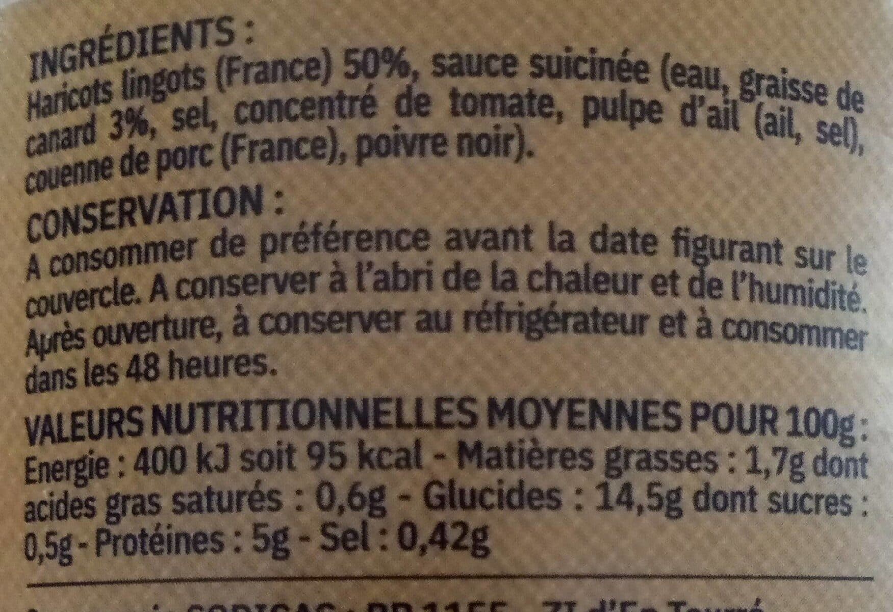 Audary Haricots lingots cuisines a la graisse d oie packshot