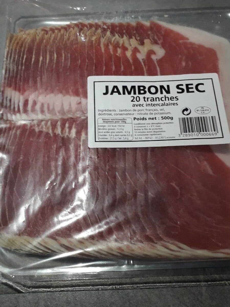 Maison Milhau Jambon Sec 6 Mois (20 TR x 25G ) packshot