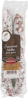 Maison Milhau Saucisse Seche Pur Porc, packshot