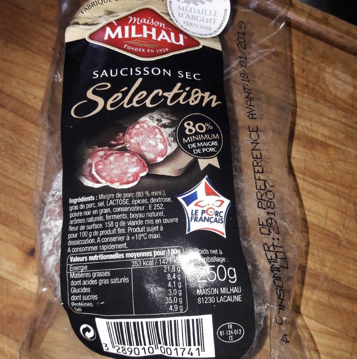 Maison Milhau Saucisson sec Sélection packshot