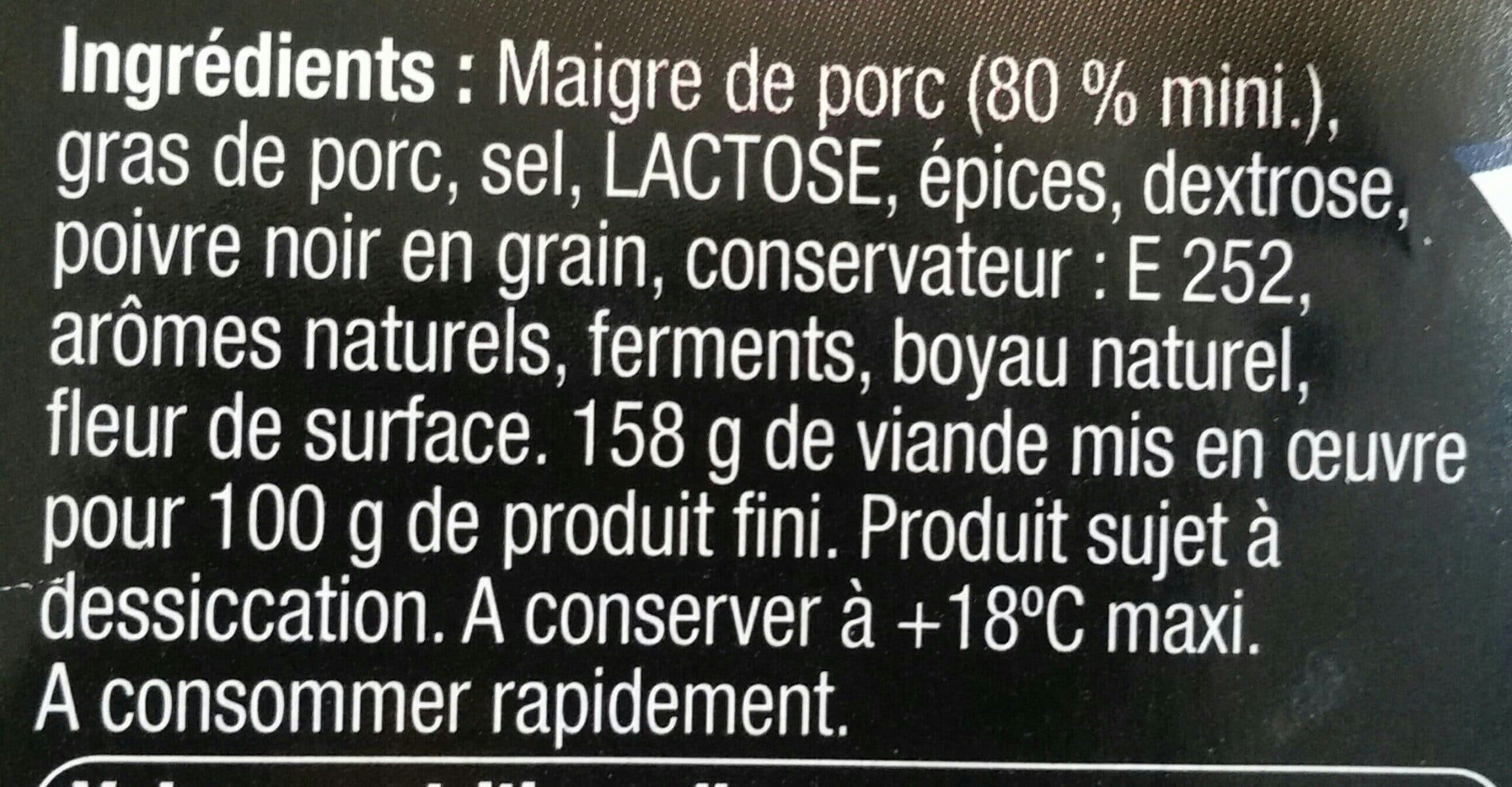 Maison Milhau Saucisson sec Sélection packshot