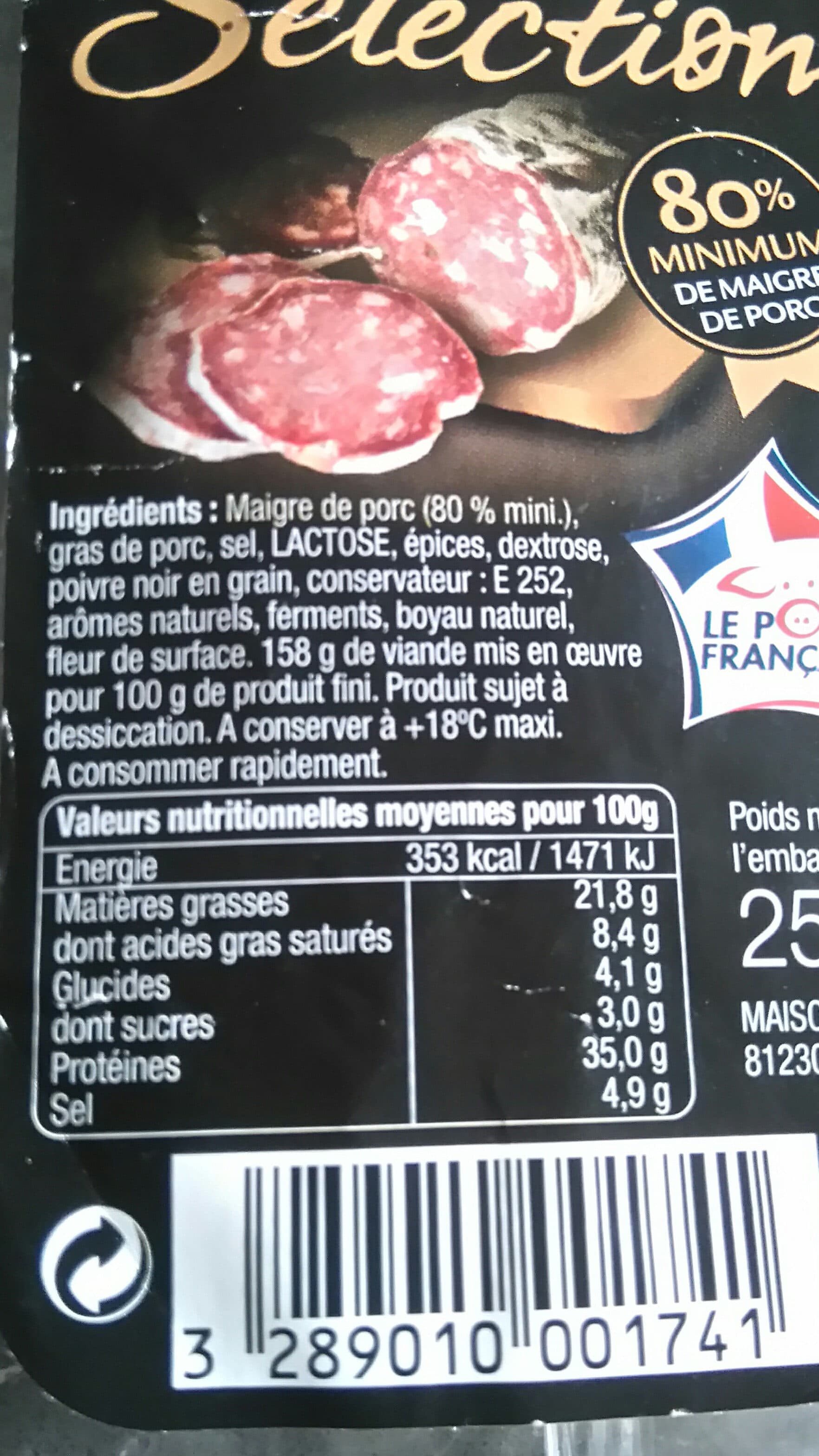 Maison Milhau Saucisson sec Sélection packshot