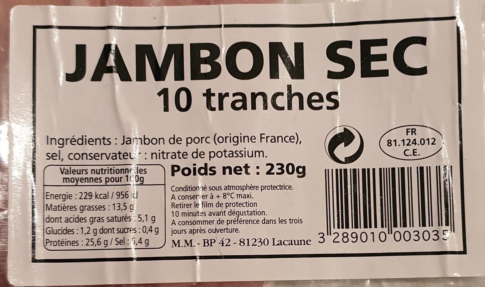 Carnivore Jambon sec packshot