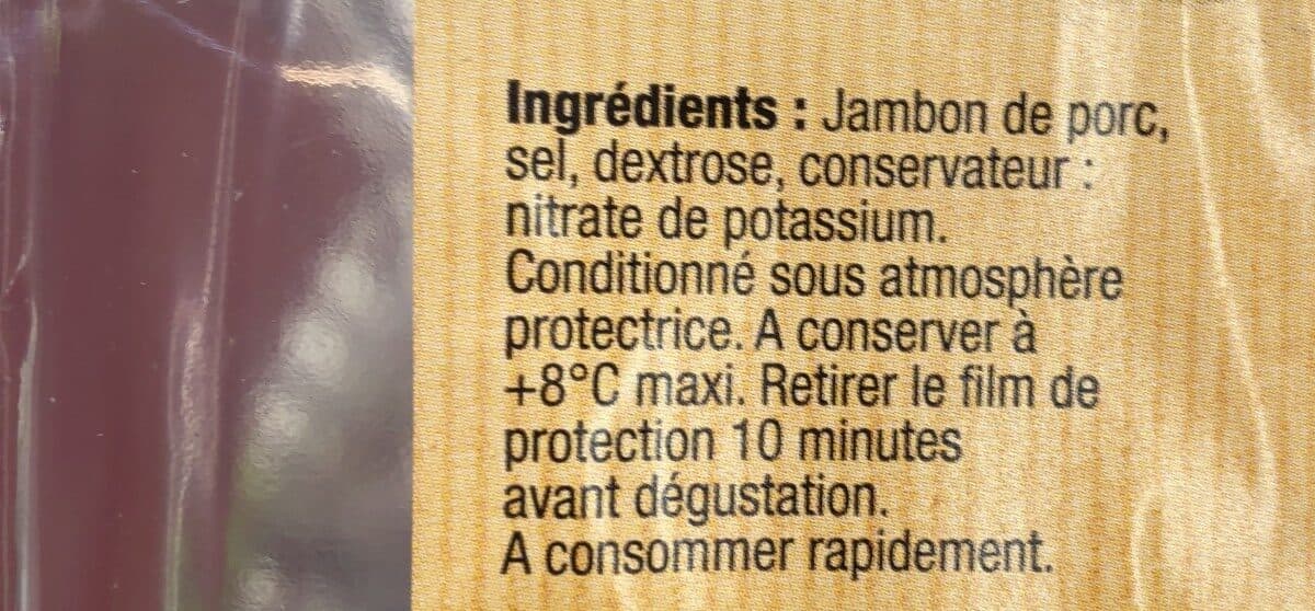 Maison Milhau Jambon sec supérieur 6 tranches packshot