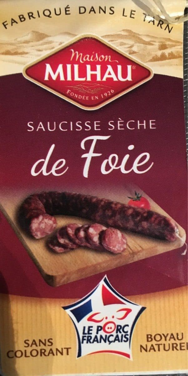 Maison Milhau Saucisse sèche de foie packshot