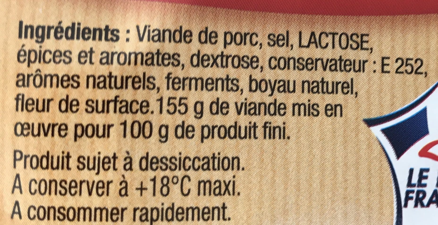 Maison Milhau Saucisson sec tradition packshot