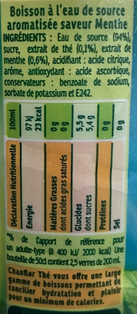 Chanflor thé saveur menthe packshot