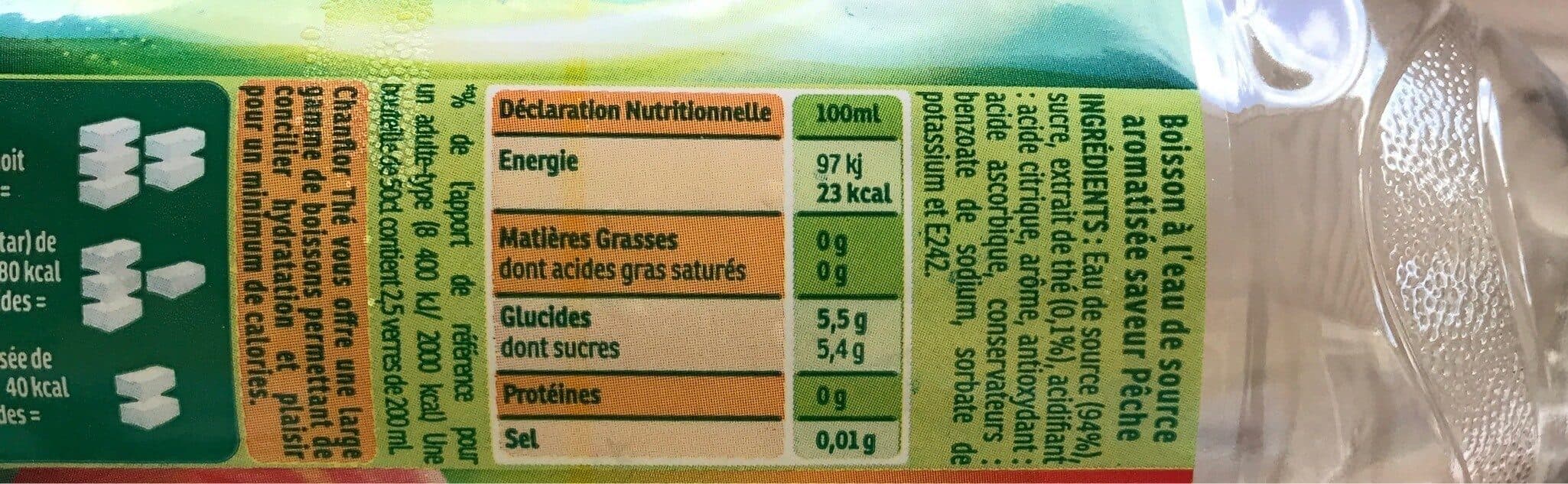 Chanflor Ice Tea Thé Vert Saveur Pêche packshot