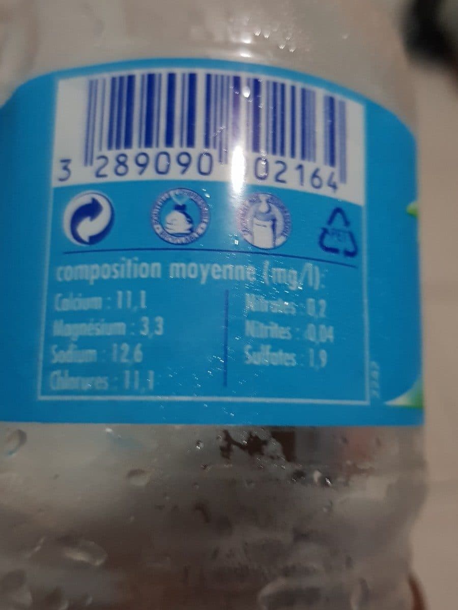 Open Food Facts Eau de source packshot