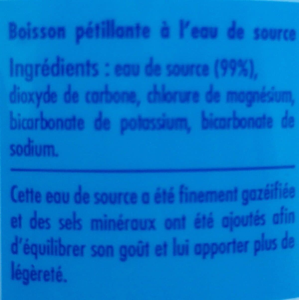 Open Food Facts Boisson petillante a l'eau de source packshot