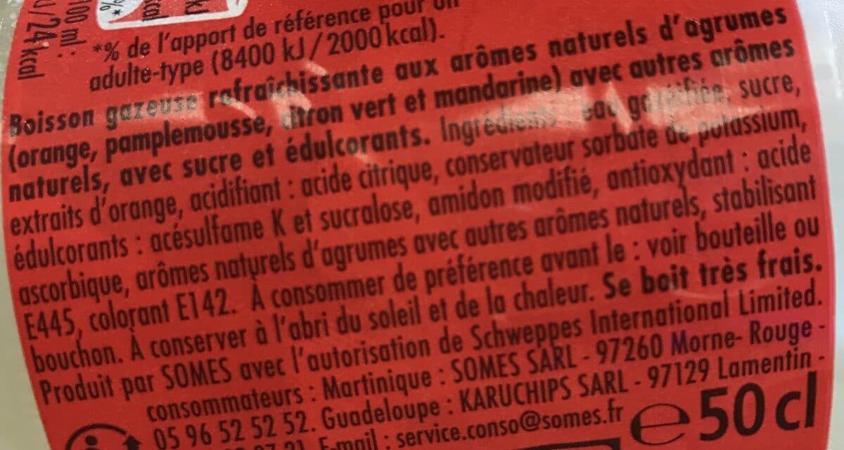Schweppes Soda Agrum 0, 50 packshot