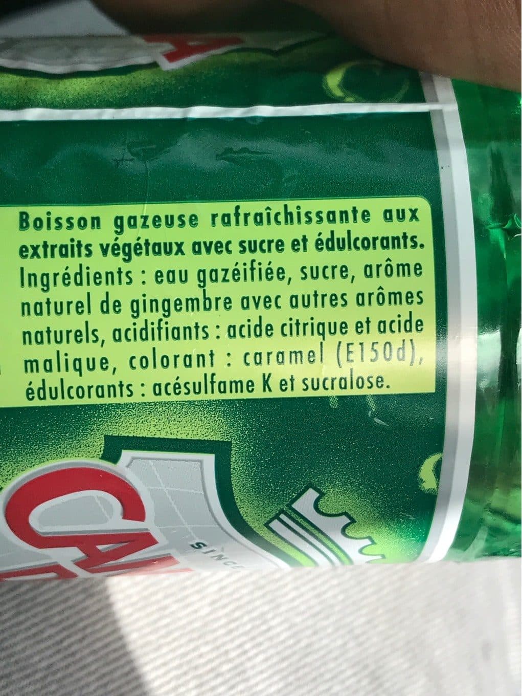 Canada dry Ginger Ale packshot
