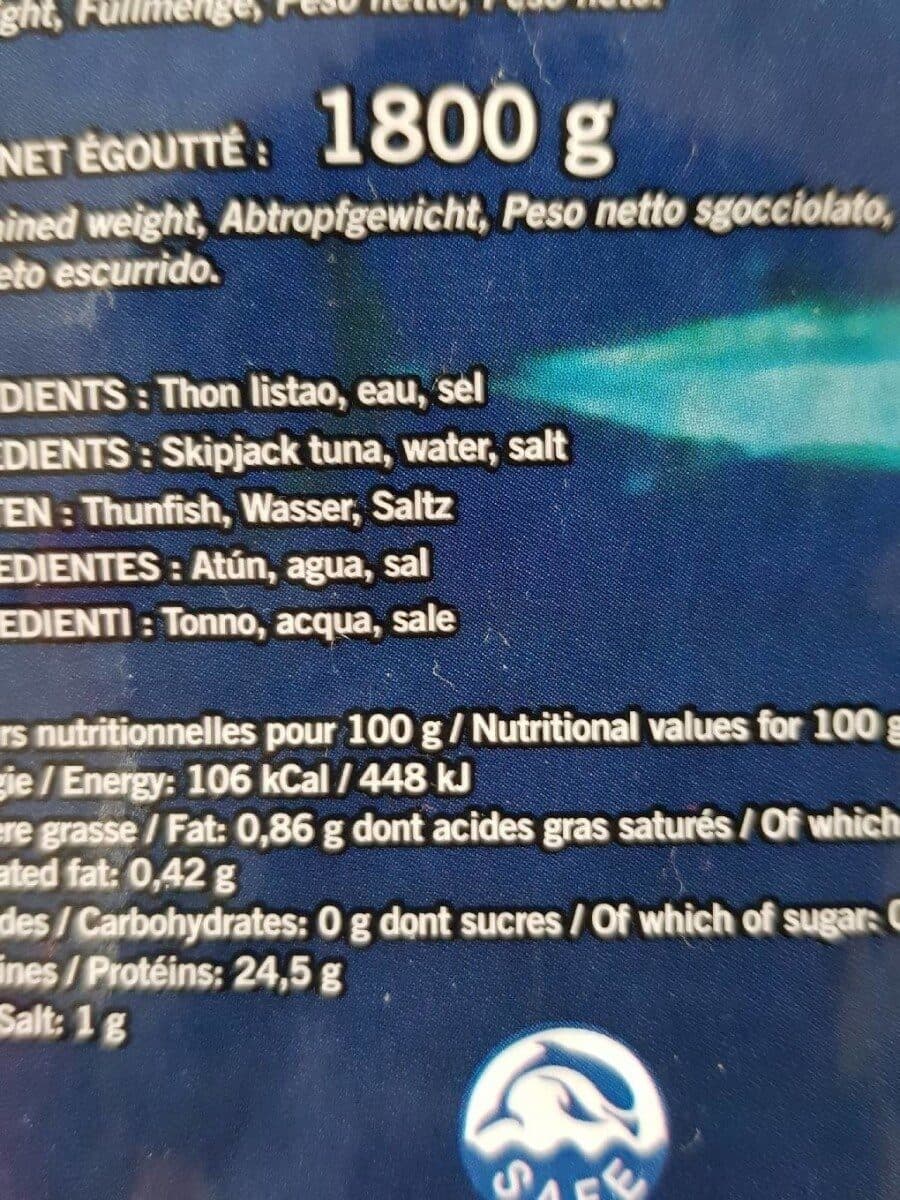 Open Food Facts Thon En Morceaux Au Naturel packshot