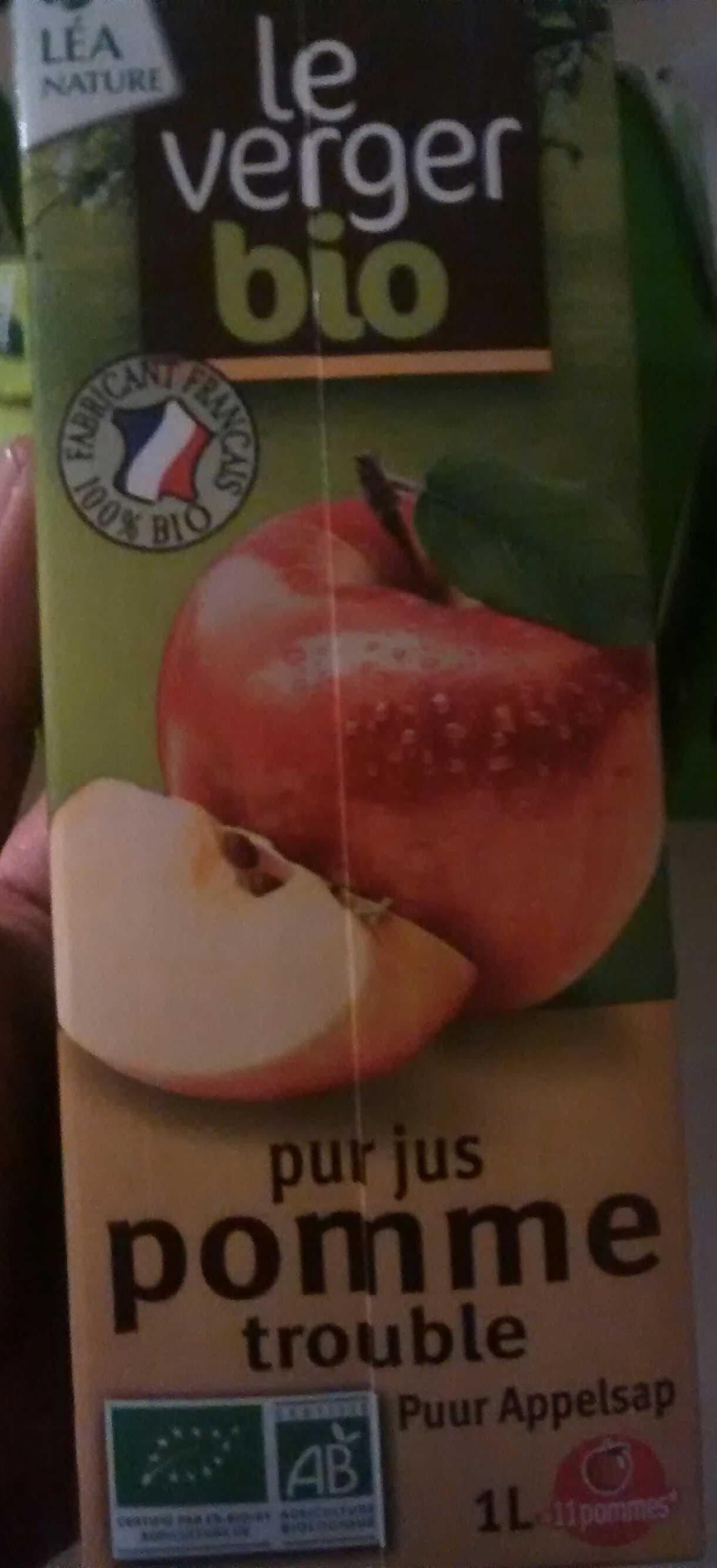 le verger bio pur jus de pomme trouble packshot