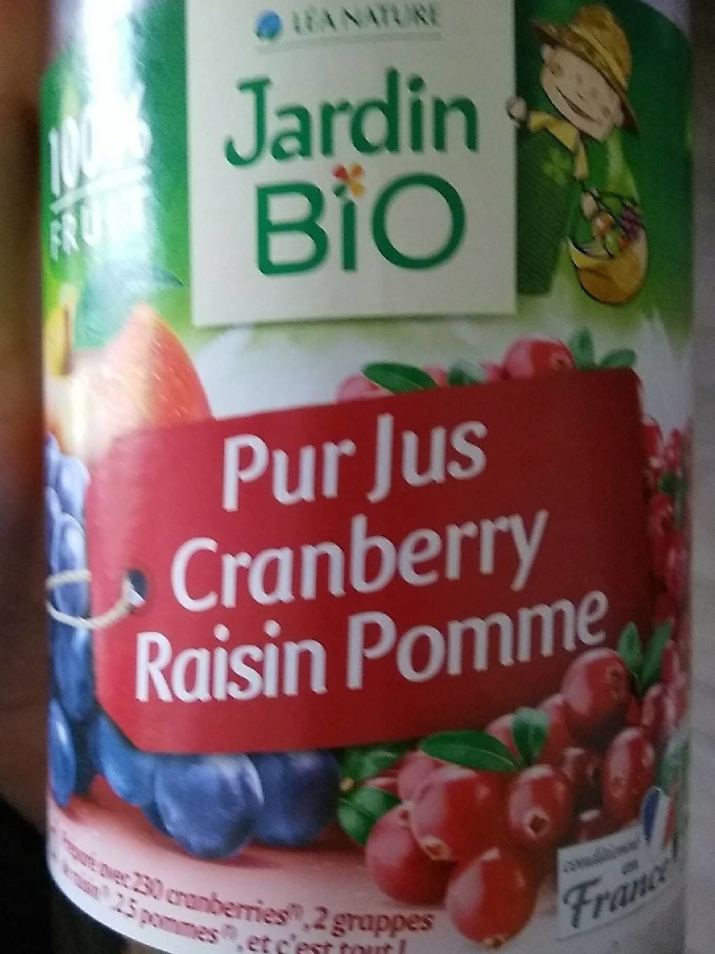 Jardin bio Cocktail Cranberry Biologique packshot