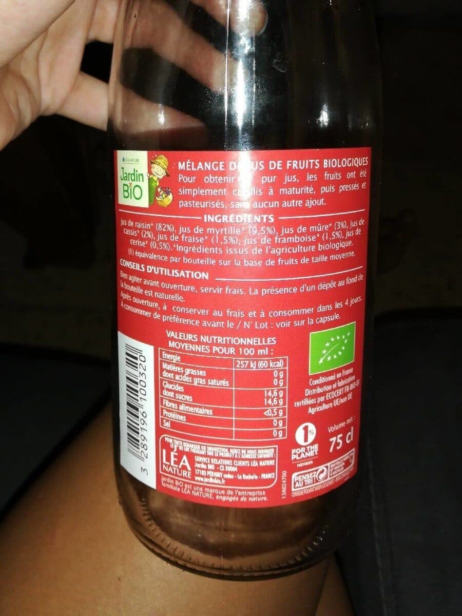 léa nature Pur jus 7 fruits rouges packshot