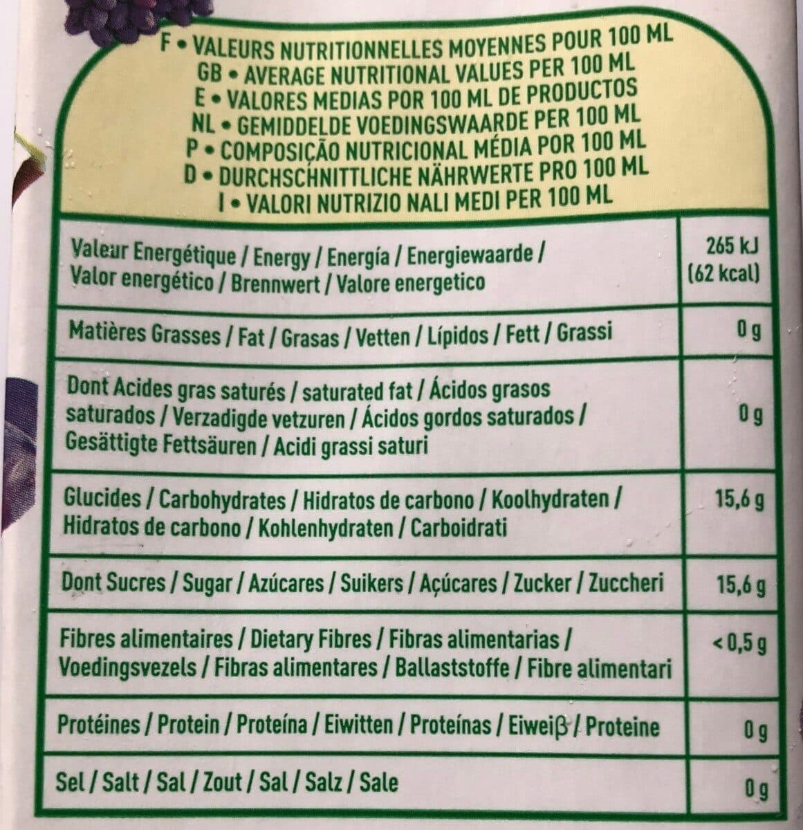 Vitamont Pur jus de raisin bio packshot