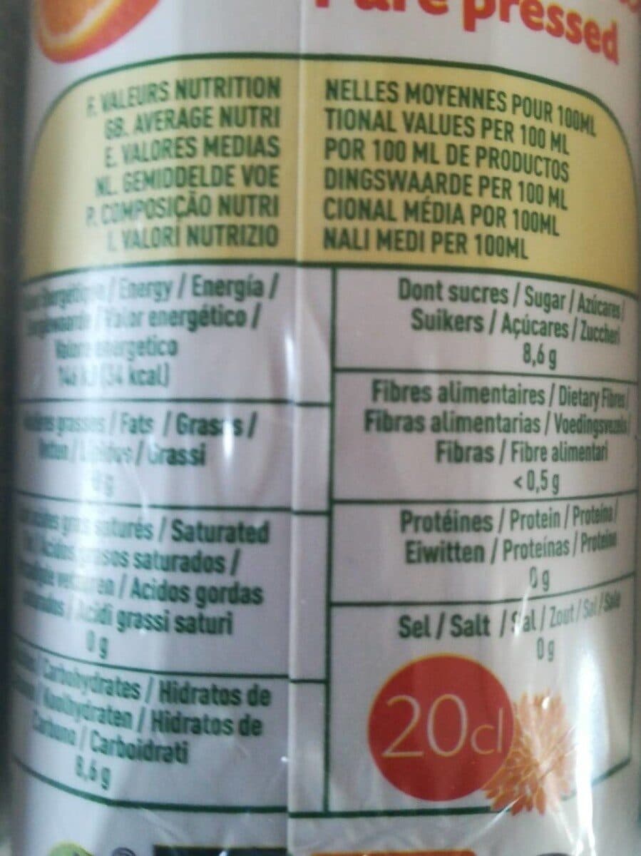 Vitamont Pur Jus D'orange Bio Mini Brique packshot