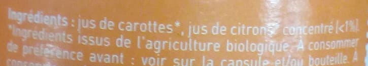 Vitamont Mini jus de carotte France bio packshot