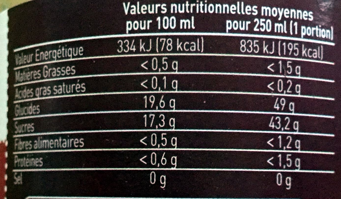 Vitamont 100% pur jus raisin biologique packshot