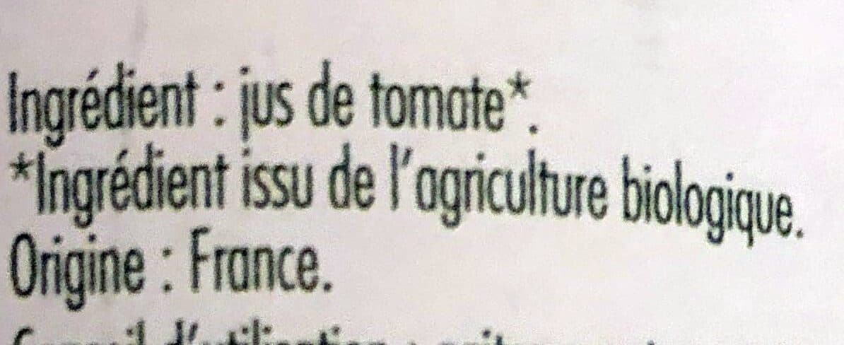 Vitamont Pur Jus de tomates de marmande packshot