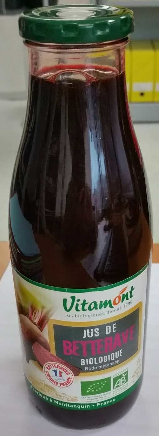 Vitamont Jus de betterave de Normandie packshot