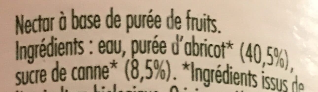 Vitamont Nectar Abricot du Roussillon packshot