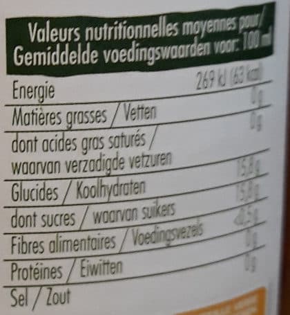 Vitamont 100% pur jus raisins blanc biologiques packshot