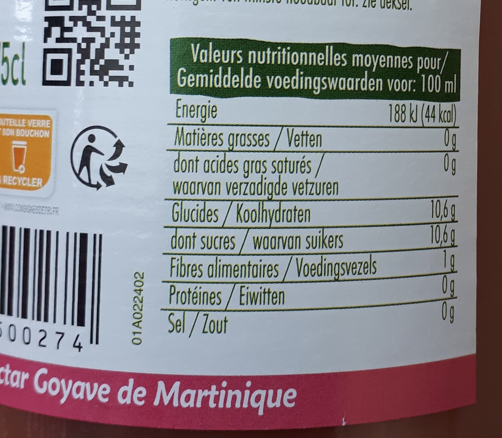 Vitamont Nectar Goyave de Martinique packshot