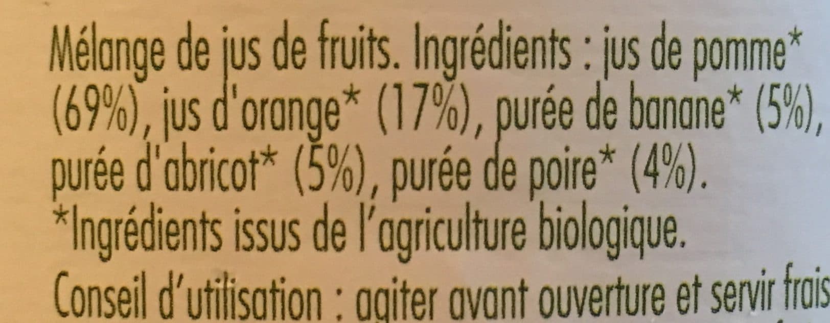 Vitamont Pur jus 5 fruits bio packshot