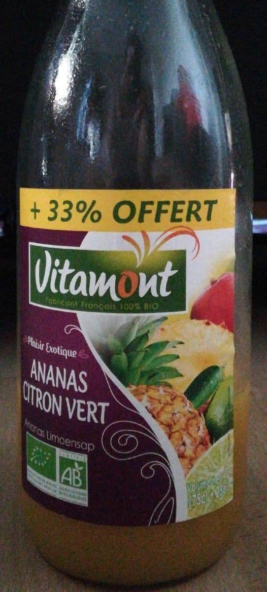 Vitamont Ananas citron vert packshot