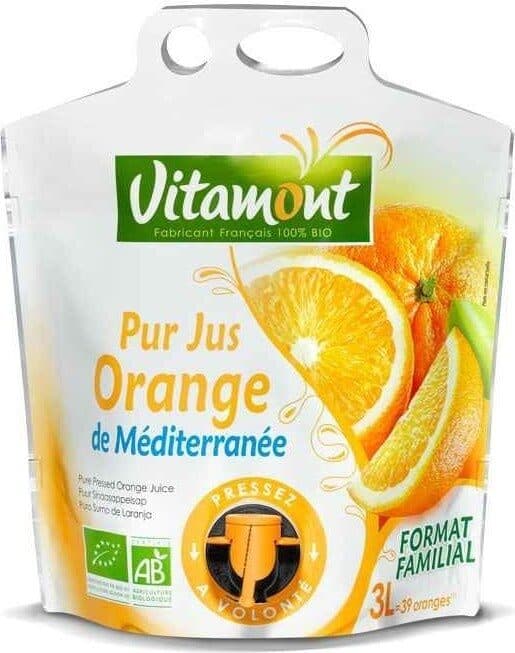 Vitamont Pur jus d'orange de Méditerranée bio packshot