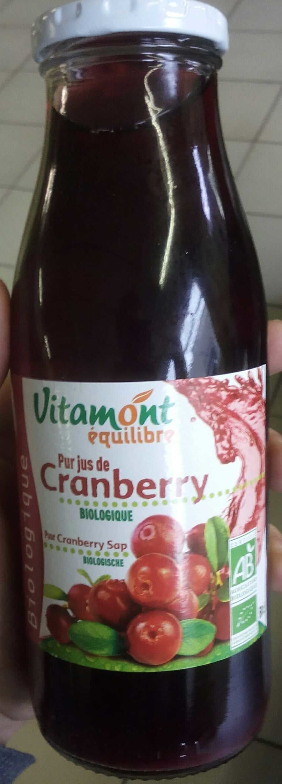 Vitamont Pur jus de Cranberry packshot