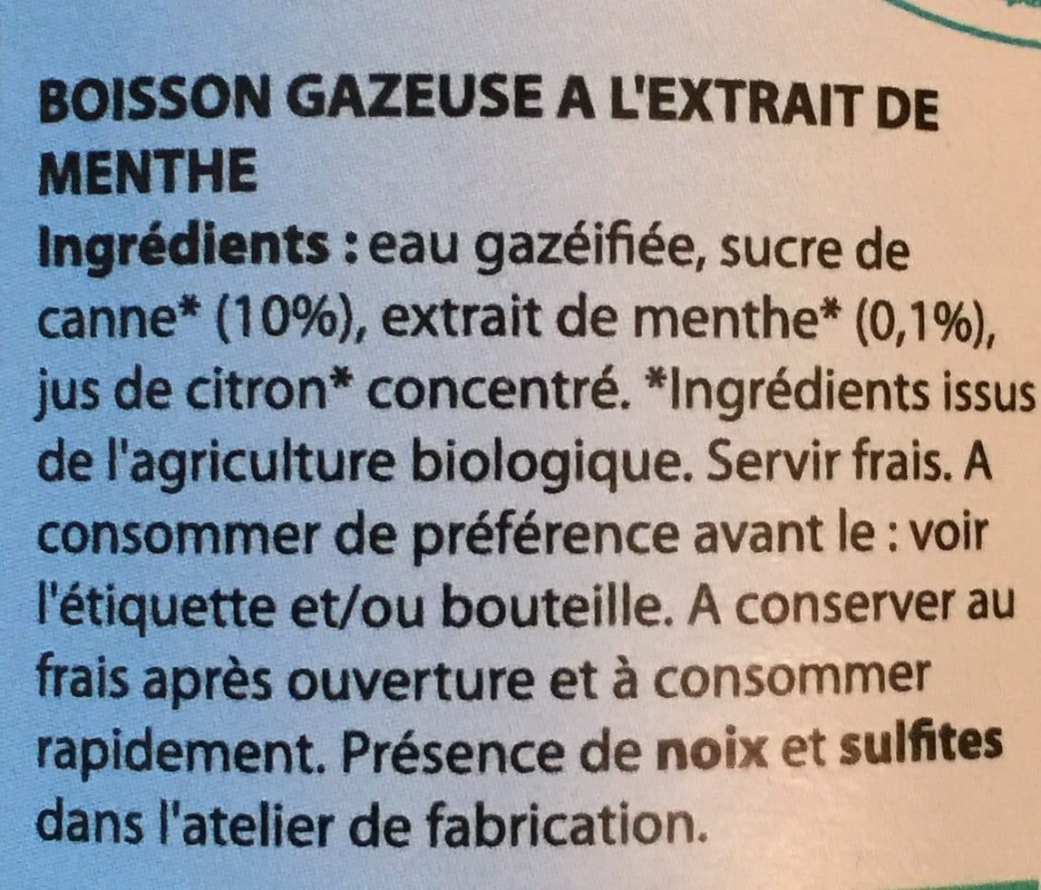 Vitamont Limonade Menthe 75CL Vitamont Bio packshot