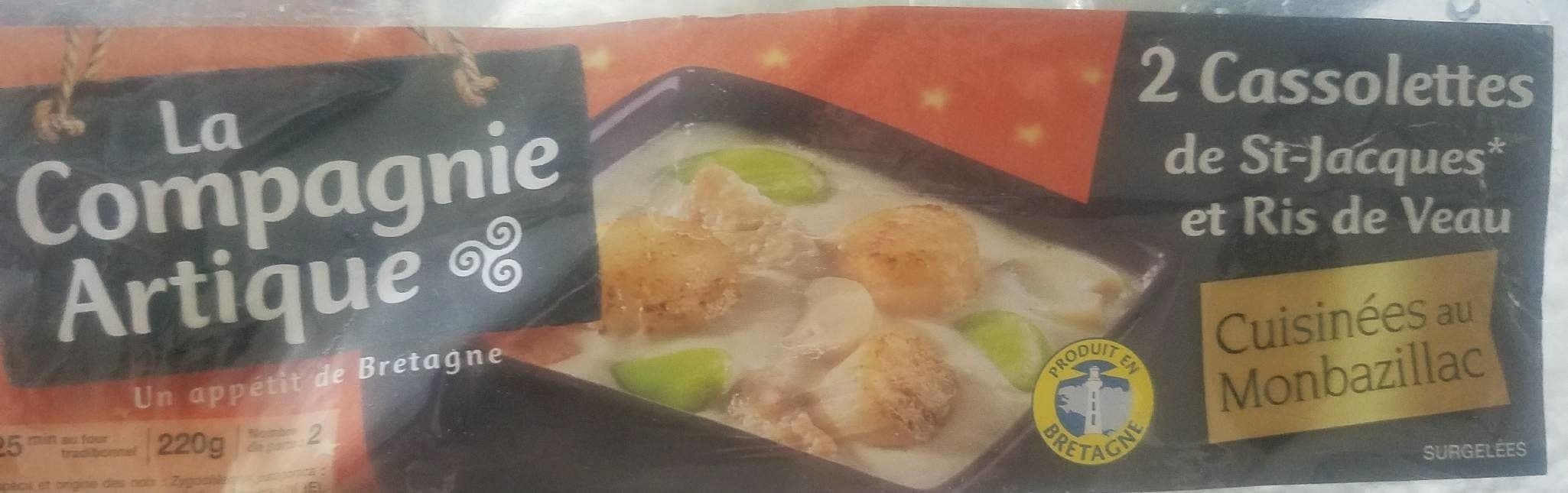 Open Food Facts 2 cassolettes de St Jacques et ris de veau packshot