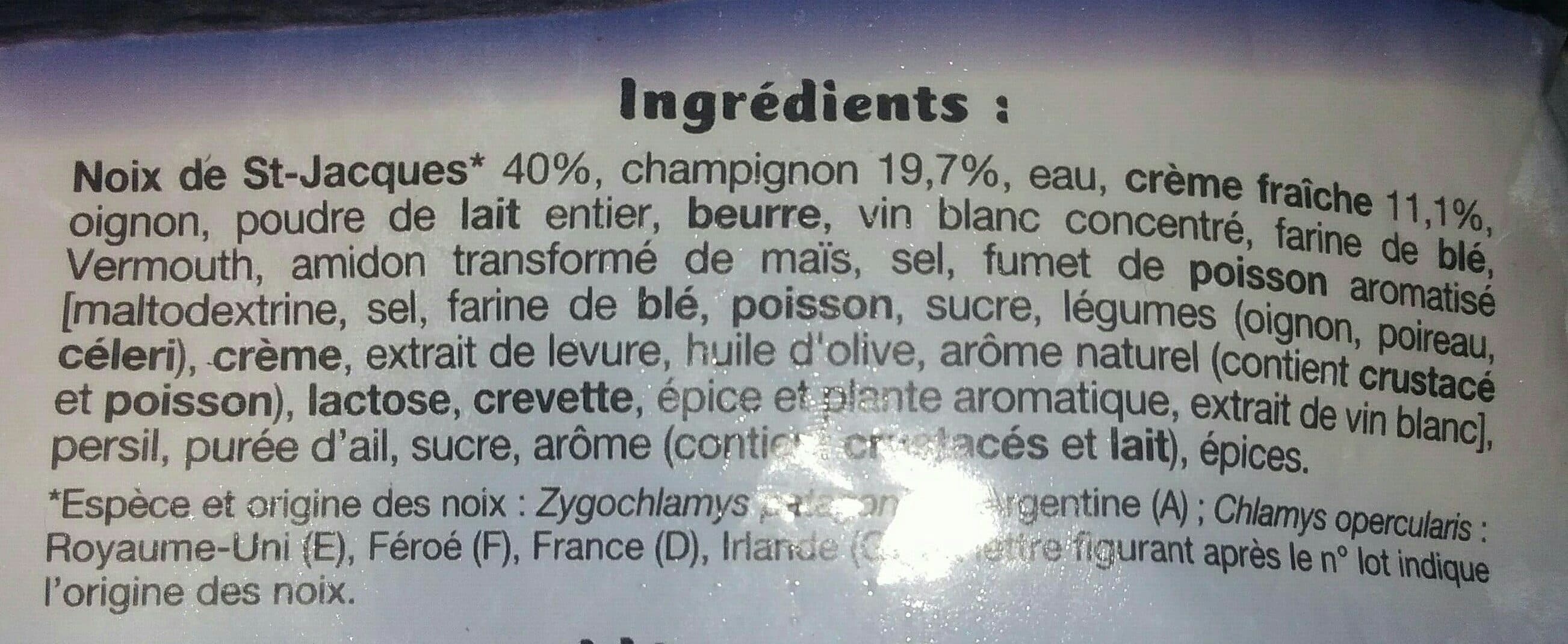 La compagnie artique Poêlée de saint-Jacques cuisinée à la bretonne packshot