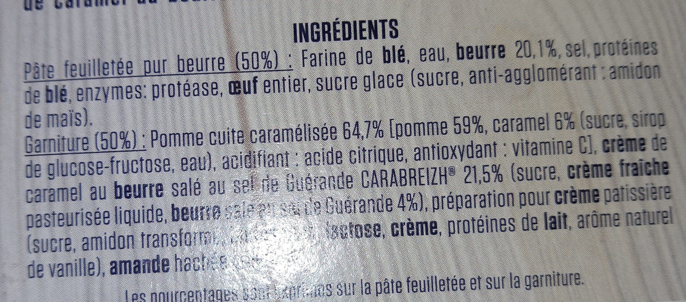 La compagnie artique 4 feuilletés pomme crème de caramel beurre salé packshot