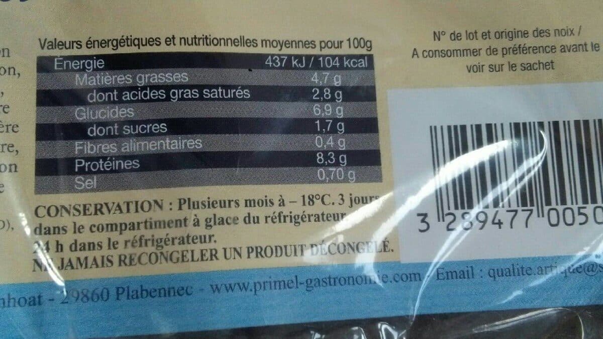 Open Food Facts Coquille st Jacques au muscadet packshot
