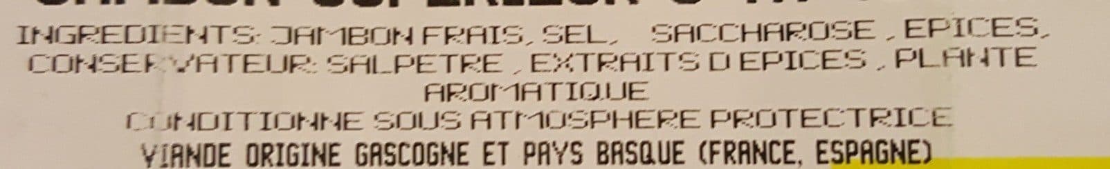 Baillet Baillet, Jambon sec superieur, les 8 tranches packshot