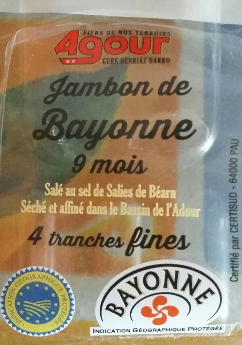 Open Food Facts Jambon de Bayonne IGP packshot
