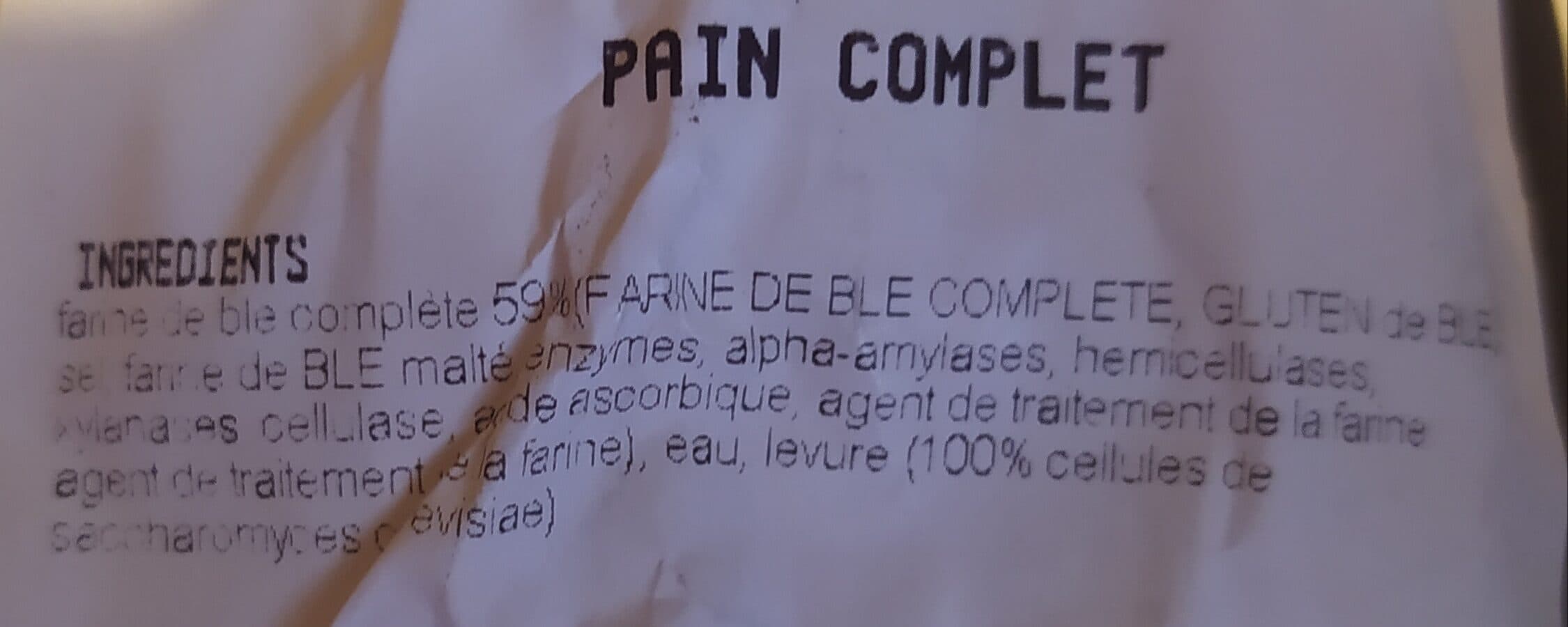 E.Leclerc Pain Complet Saveurs et Plaisirs tranché packshot