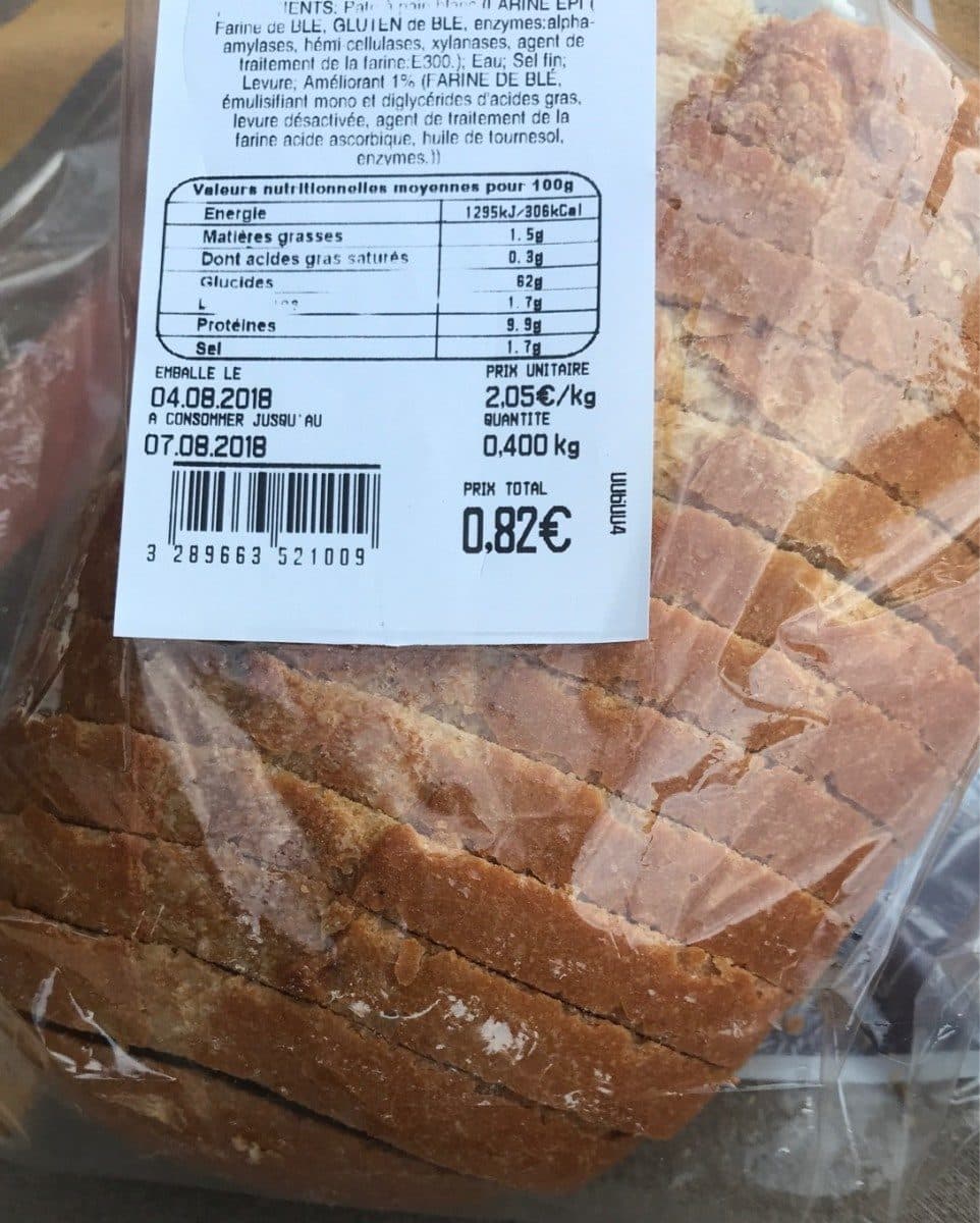 Open Food Facts Pain polka 400g packshot