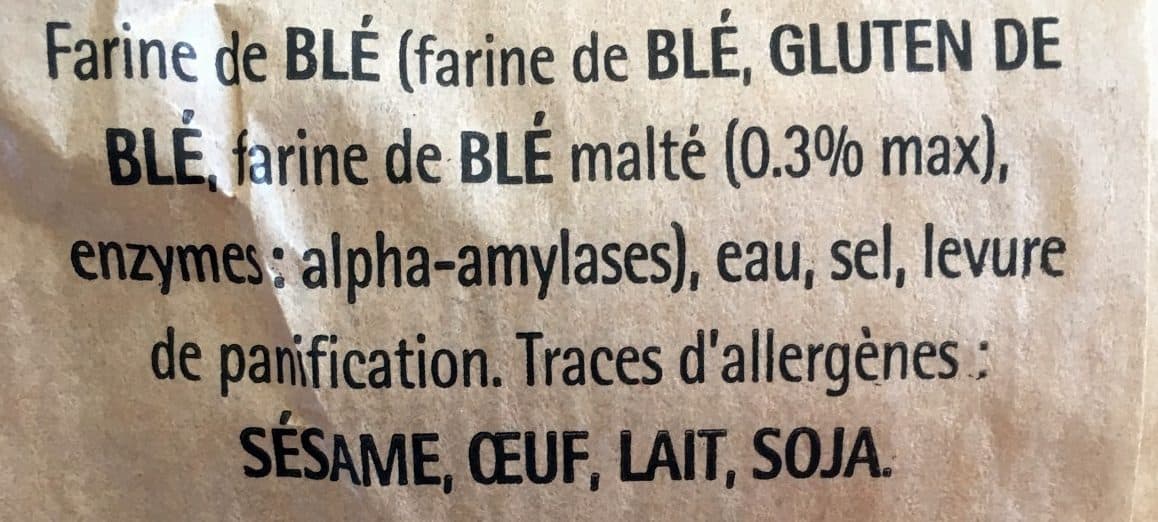 Leclerc Baguette de tradition francaise packshot