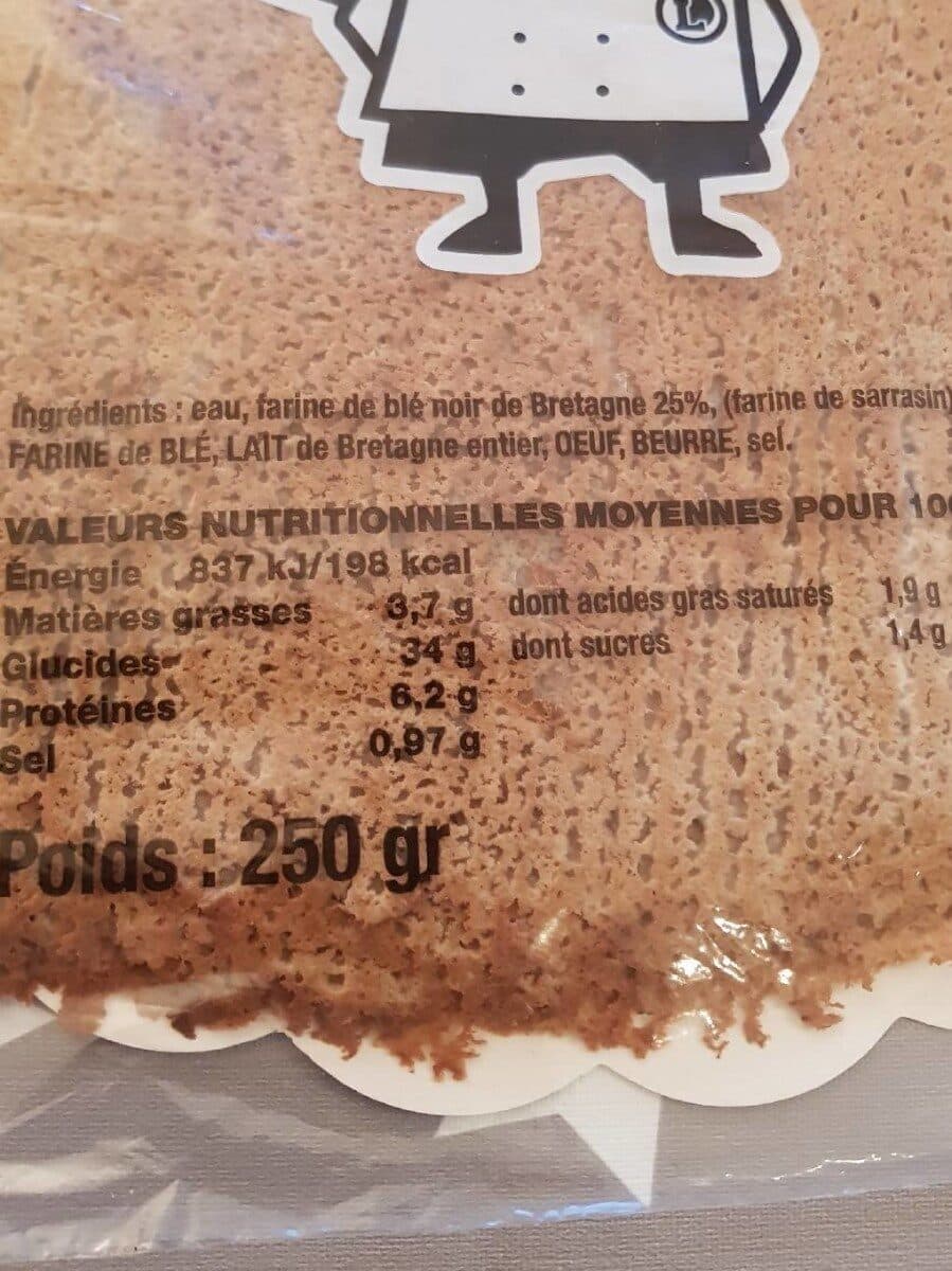 L'atelier du Petit Léon Galette de blé noir "l'atelier du petit Léon" packshot